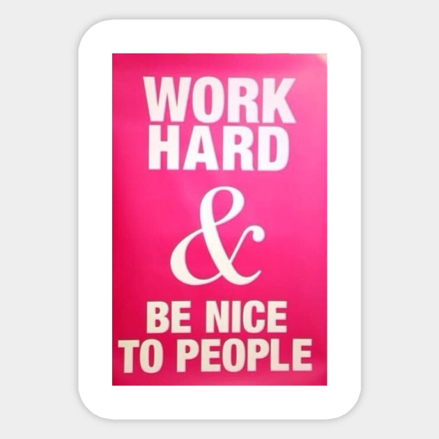 Be Nice To People Sticker by designsbycreation